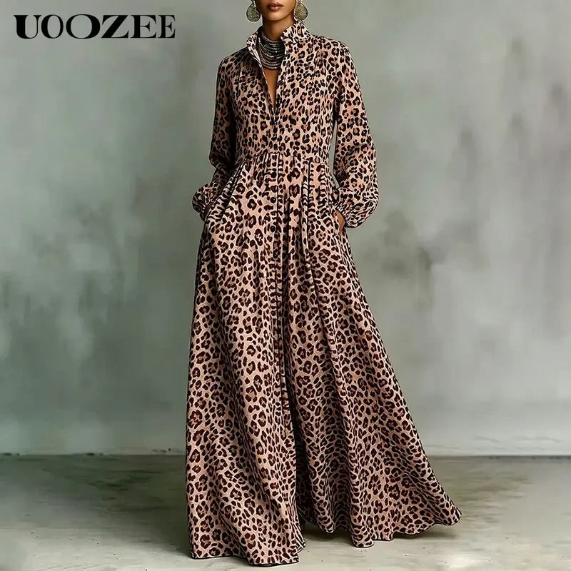 Bohemian Polka Dot Maxi Dress